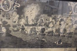 A rare late 18th Century engraving. Depicting Nelson’s victory over the French “The battle of the