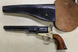 A reproduction inert colt navy revolver