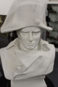 A life size bust of Napoleon Bonaparte