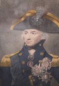 Heath after Abbot portrait of the Right Hon. Vice Admiral Lord Nelson K.B. 20 x 17cm.