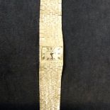 A Bueche Girod lady’s white 9ct gold bracelet watch. Total weight 43grams.