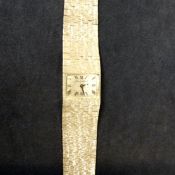 A Bueche Girod lady’s white 9ct gold bracelet watch. Total weight 43grams.