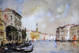 Hercules Brabazon Brabazon (1821-1906), Venice - The Grand Canal, signed with initials, watercolour,