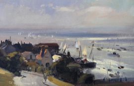 Trevor Chamberlain (b.1933) (ARR), “Thames Estuary at Leigh on Sea” and “Evening Light,
