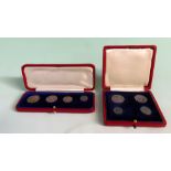 A Maundy coin money set for 1913 in fitted case and another for 1907 (2).