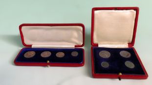 A Maundy coin money set for 1913 in fitted case and another for 1907 (2).