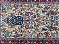 Two Oriental prayer rugs, largest 124 x 76cm.