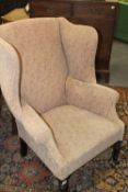 A William IV wing back armchair