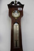 A 19th Century rosewood five dial mercury barometer signed Fontana, Wycombe.