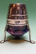 An Art Nouveau Liberty & Co silver and enamel Cymric vase designed by Archibald Knox. Dated