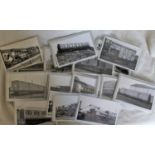 Photographs approx 100 b/w post card size 6" x 4" of various Rolling Stock. Each housed in it's