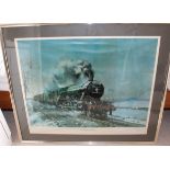 Cuneo Signed Limited Edition Print, framed & glazed, 'Flying Scotsman' 199/850