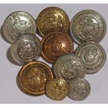 Tramway Buttons - qty 10 in total comprising:  Bolton Corporation Tramways nickel 29mm by Special
