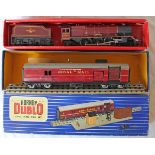 Model Railways Hornby 00 Gauge boxed TPO Mail Van Set in good overall condition but no mail bags.