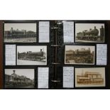 An Album of over 300 black and white locomotive Postcards, LNER and constituents, marked class G5 to