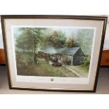 Don Breckon Signed Limited Edition Print, unframed, 'Tallyllyn Railway' 281/750.