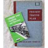 London Midland Region 1958 Freight Traffic Plan containing many hand coloured Maps and details.