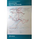 Arriva Trains double royal size Poster depicting a Map of the Network, May 2004. Virtually mint on