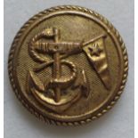 Railway Button - Great Central Railway Steamers 22mm brass by Smith & Wright Birmingham. Anchor