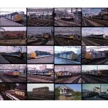 Railway Slides, approx 650 colour Modern Traction in 2 slide boxes. Appears to be Warrington area