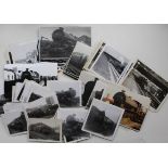 Railway Prints, approx 111 b/w of BR Steam from various regions . A variety of sizes and quality. (