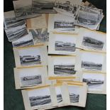 Official Photographs of British Railways Wagons, approx 45. Some mounted on C&W sheets with building