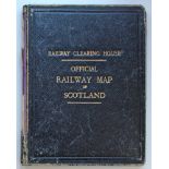 RCH map of Scotland 1916. Well rubbed and spine has considerable loss but still sound and internally