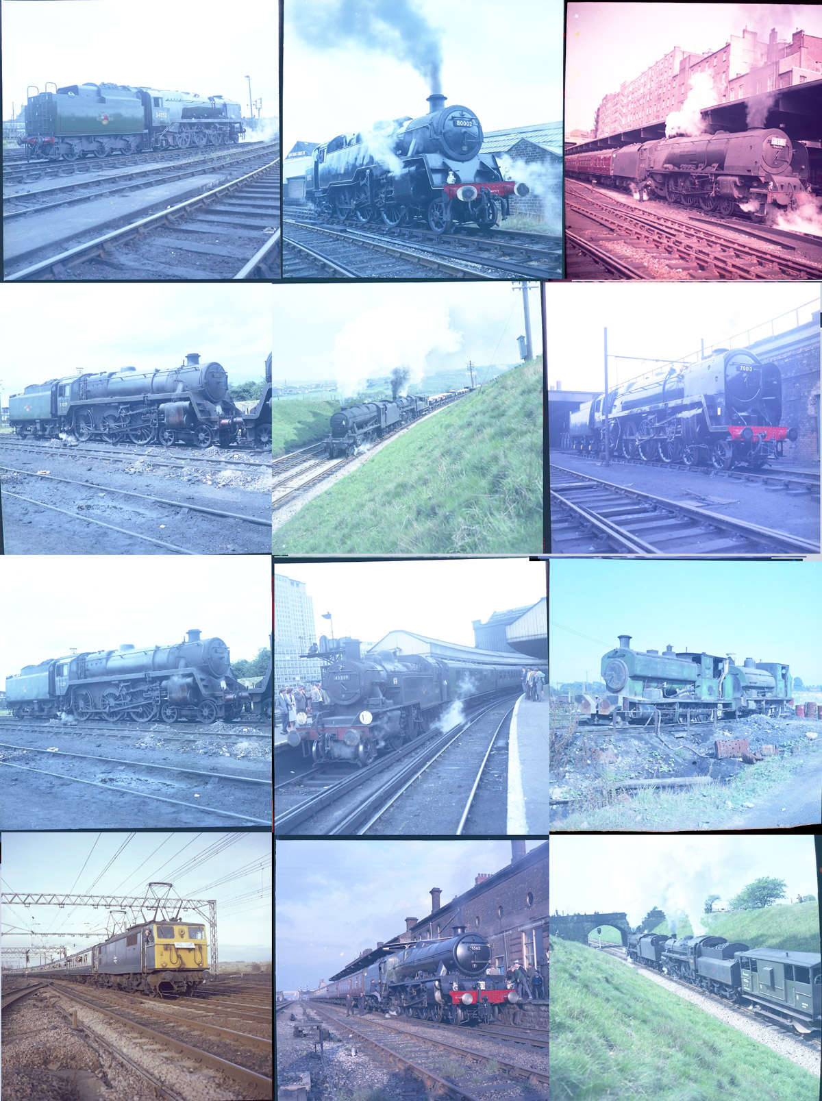 Railway Negatives, 40 2¼”sq colour negatives of 1960’s BR steam and diesel/electrics with a few