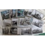 Photographs approx 108 b/w (few colour) mostly post card size 6" x 4" of Industrial locos. Each