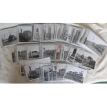 Photographs over 200 b/w (few colour) post card size 6" x 4" of ex LMS locos (151) ex LNER locos (