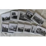 Photographs approx 110 b/w post card size 6" x 4" taken at  Swindon Station and Swindon Works.