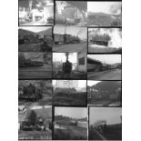 Railway Negatives, 40  of Portuguese locomotive and railway scenes. Mostly taken 1960’s, early 70’s.