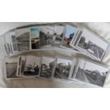 Photographs approx 124 b/w (odd colour) post card size 6" x 4" of ex GWR Tender Engines. Each housed