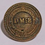 Railway Button - David MacBrayne Glasgow & Highland RMS Steamers brass 24mm by Gaunt London. Full