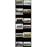 Glass Lantern Slides, approx 102 over half being colour, very early locomotives and some