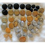 Railway and other Buttons, approx 45 mixed including an early pattern Manchester Sheffield & Lincoln