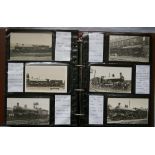 An Album of over 360 black and white locomotive Postcards, LNER and constituents, marked class A1 to