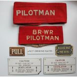 BR-WR Pilotman cloth Armband with straps together with a Pilotman cloth Armband complete with