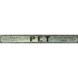Reproduction Nameplate PET with L&NWR Crewe-Works June 1865 at the ends. Full size 24½" in length.