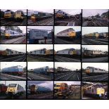 Railway Slides, approx 480 colour Modern Traction in 2 slide boxes. The unverified index states