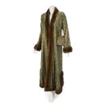 LUISE RAINER VINTAGE MINK TRIMMED COAT