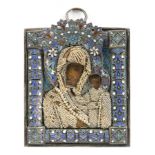 OUR LADY OF KAZAN RUSSIAN ICON, 19TH CENTURY