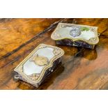 LUISE RAINER PAIR OF AUSTRIAN OFFICER'S POUCHES