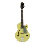 HOWARD LEESE OWNED GRETSCH GUITAR A vintage 1962 Gretsch Anniversary guitar in lime green, model