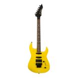 NANCY WILSON B.C. RICH GUITAR AND COMPACT DISC A B.C. Rich guitar, yellow finish and Floyd Rose