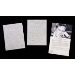 BRIAN EPSTEIN LAST WILL AND TESTAMENT Brian Epstein's handwritten last will and testament, dated