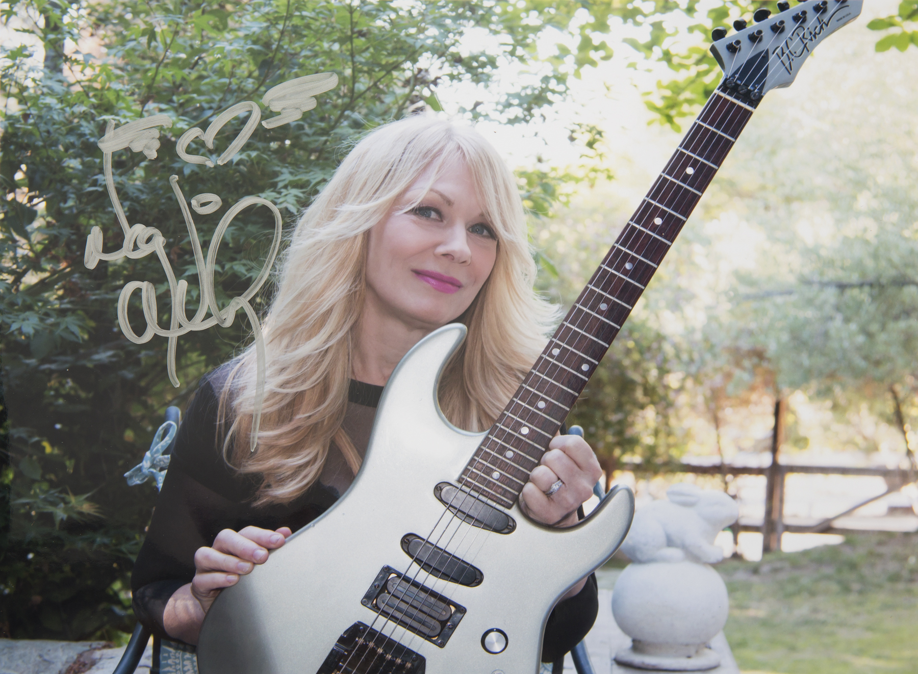 NANCY WILSON STAGE-PLAYED B.C. RICH GUITAR  A silver B.C. Rich electric guitar played by Nancy - Image 2 of 7