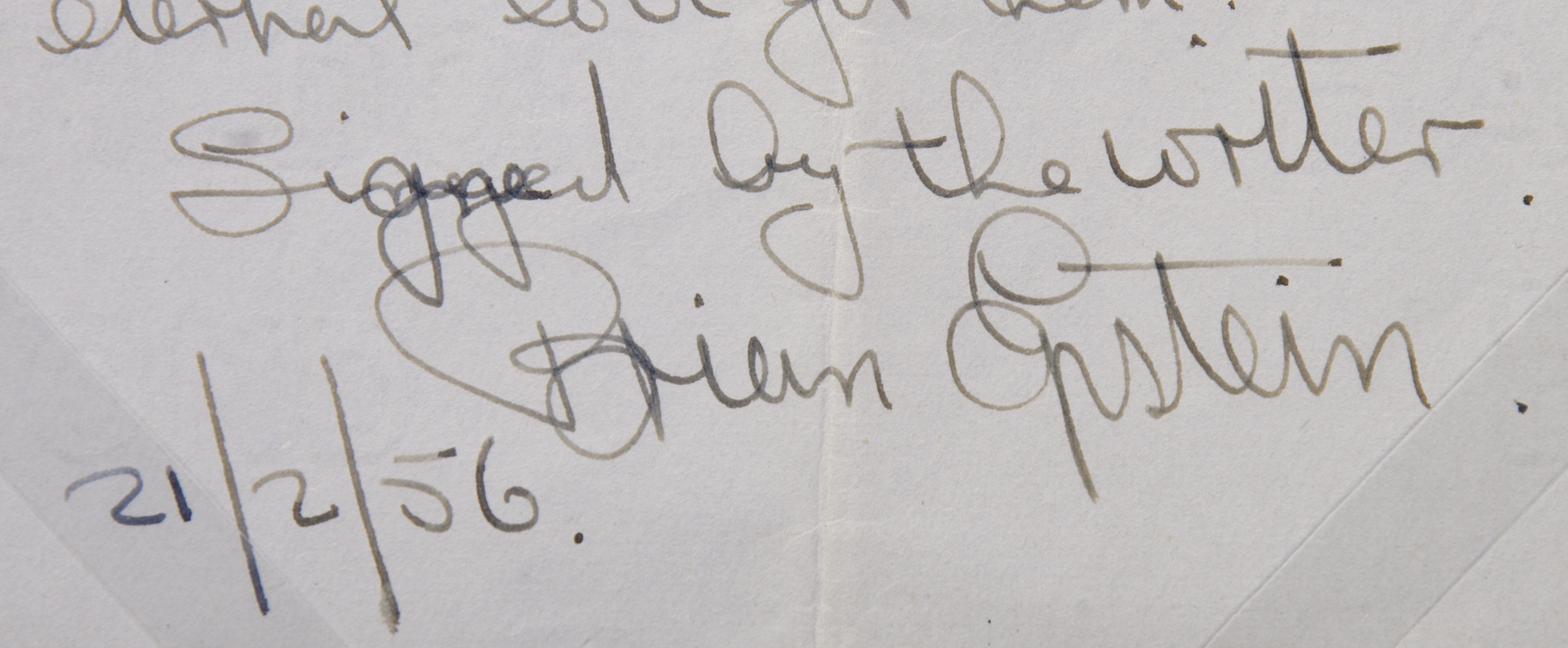 BRIAN EPSTEIN LAST WILL AND TESTAMENT Brian Epstein's handwritten last will and testament, dated - Image 2 of 2