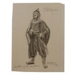 G.WAKELING COSTUME SKETCH  A pencil costume sketch signed "G. Wakeling" and inscribed "Ali Baba