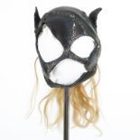 MICHELLE PFEIFFER BATMAN RETURNS CATWOMAN COWL  A cowl worn by Michelle Pfeiffer as Catwoman/